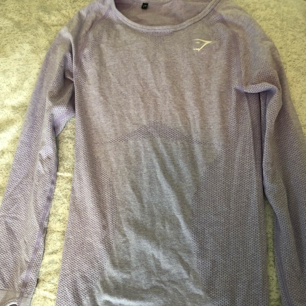 Long sleeve seamless workout top